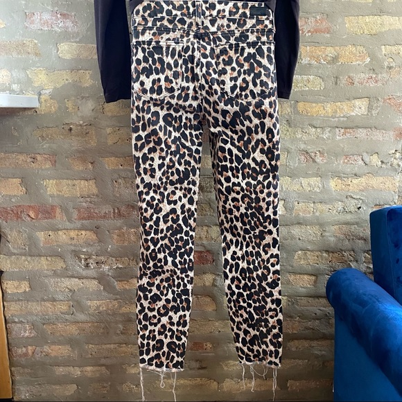 PAIGE ~ Leopard Print Verdugo Ankle Jeans - Picture 2 of 11